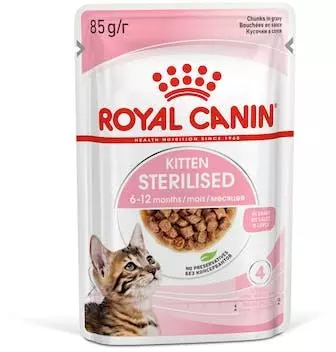 Royal Canin Kitten sterilised in saus - afbeelding 1