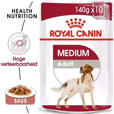 Royal Canin Medium Adult natvoer 10x140g - afbeelding 8