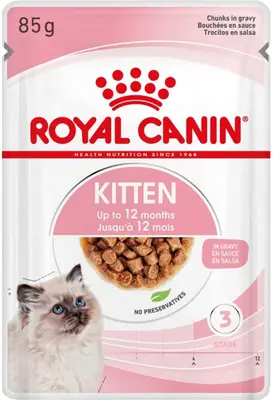 Royal Canin voor kittens natvoer in jus 85g