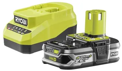 Ryobi ONE+™ 18V 1x 2,5 Ah Lithium+ accu & lader set - afbeelding 1