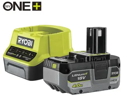 Ryobi ONE+™ 18V 1x 4,0 Ah Lithium+ accu & lader set - afbeelding 2