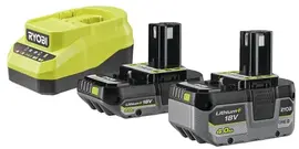 Ryobi ONE+ 18v 2,0ah & 4,0 ah lithium+ kit accu en lader - afbeelding 1