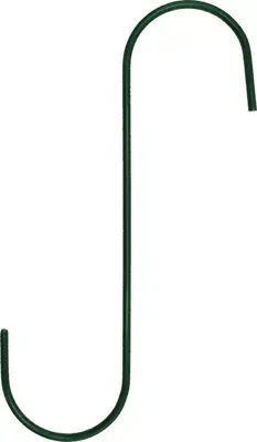 S-haak groen l30d0.6cm - afbeelding 1