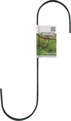 S-haak groen l30d0.6cm - afbeelding 2