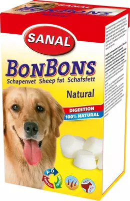 Sanal hond bonbons schapenvet natural, 150 gram