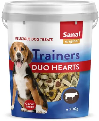 Sanal hondensnack Duo Hearts 300g