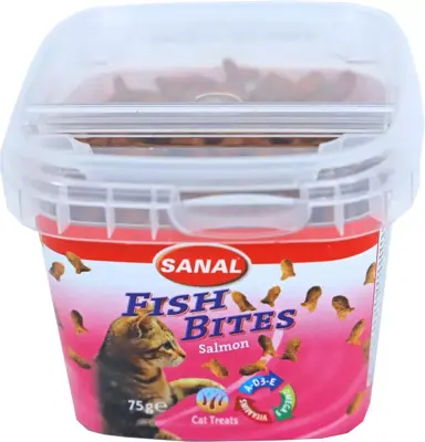 Sanal kat fish bites cups, 75 gram - afbeelding 2
