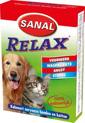Sanal relax hond en kat 15 tabletten - afbeelding 1