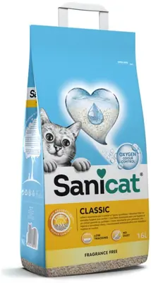 Sanicat Classic Unscented Kattenbakvulling 16 l - afbeelding 1