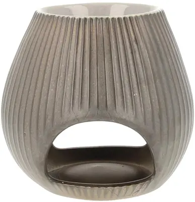 Scentburner oval low bronze 10x10x11cm - afbeelding 1