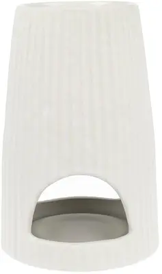 Scentburner rib white 15x10x10cm