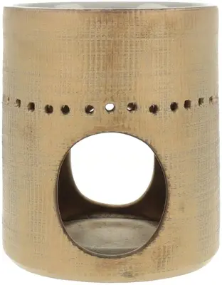 ScentChips geurbrander keramiek 11x11x13cm brons - afbeelding 1