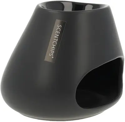 ScentChips geurbrander keramiek bulb 10x12x13cm zwart