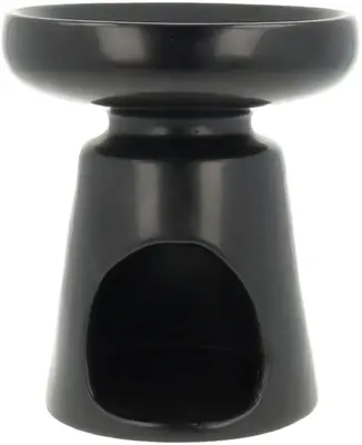 ScentChips geurbrander keramiek chalice 12x12x13cm zwart - afbeelding 3