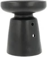 ScentChips geurbrander keramiek chalice 12x12x13cm zwart - afbeelding 1