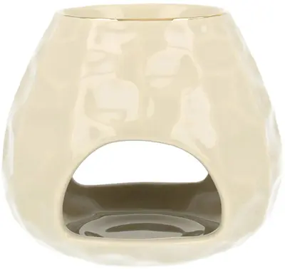 ScentChips geurbrander keramiek chiselled 13x13x11cm zand - afbeelding 1