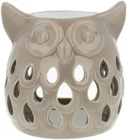 ScentChips geurbrander uil keramiek 11x11cm taupe kopen?