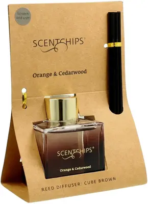 ScentChips geurstokjes set cube Orange & Cedarwood - 100ml - afbeelding 3