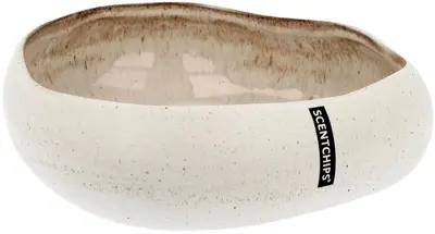 ScentChips schaal voor kaarsenzand keramiek 19,5x17,2x5,3cm clay white - afbeelding 2
