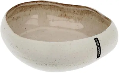 ScentChips schaal voor kaarsenzand keramiek 19,5x17,2x5,3cm clay white - afbeelding 3