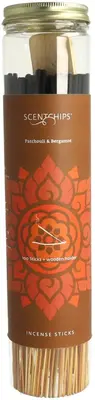 ScentChips wierookstokjes Patchouli & Bergamot 100st met houder - afbeelding 1