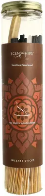 ScentChips wierookstokjes Vanilla & Cedarwood 100st met houder - afbeelding 1