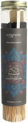 ScentChips wierookstokjes White musk & Jasmine 100st met houder - afbeelding 1