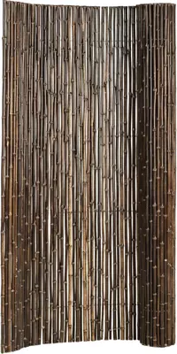 Scherm bamboe rol l180h180cm zwart