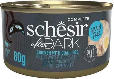 Schesir After Dark kattenpaté kip & kwartelei 80g