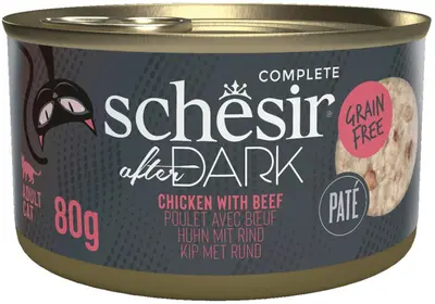 Schesir After Dark kattenpaté kip & rund 80g
