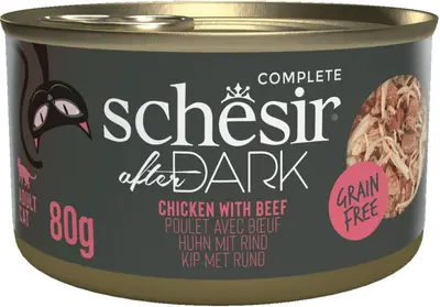 Schesir After Dark met bouillon kip & rund 80g