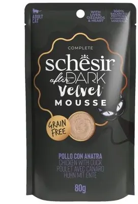 Schesir After Dark Velvet mousse kip & eend 80g