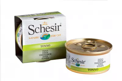 schesir cat can broth tuna 70 gr
