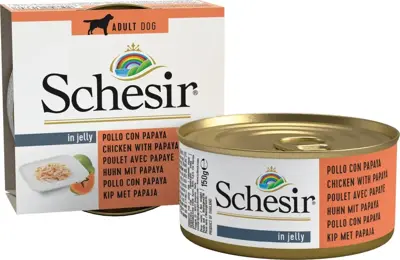 Schesir Hond kip papaya gelei 150g