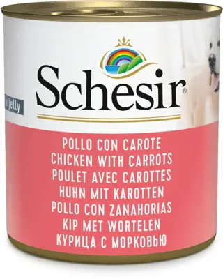 Schesir Hond kip wortel gelei 285g