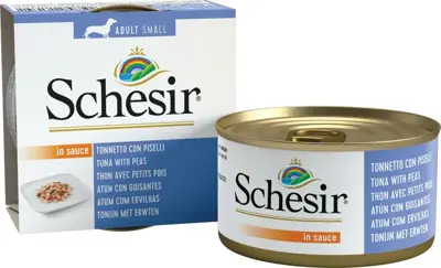 Schesir Hond tonijn erwten saus 85g
