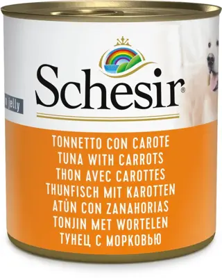 Schesir Hond tonijn wortel gelei 285g