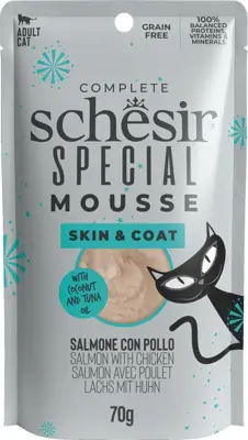 Schesir Kat skin&coat mousse 70g