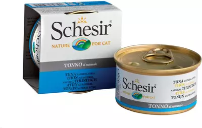 Schesir Kat tonijn kookvocht 85gr