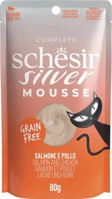 Schesir katten mousse zalm 80g