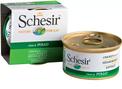 Schesir kattenvoer in gelei kipfilet 85g