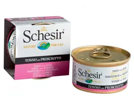 Schesir kattenvoer in gelei tonijn & ham 85g kopen?