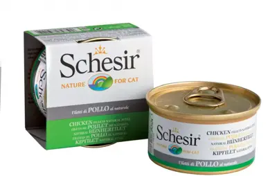 Schesir kattenvoer in natuurlijke saus kip 85g