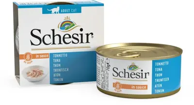 Schesir kattenvoer in natuurlijke saus tonijn 70g