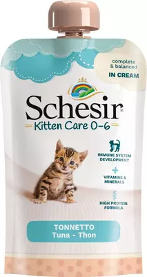 Schesir Kitten 0-6 tonijn cream 150gr
