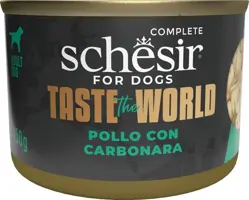 Schesir Taste the World kip & carbonara 150g kopen?