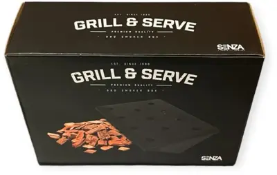 Senza bbq rook box zwart 15,5 cm - afbeelding 1