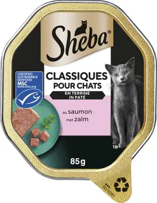 Sheba Classic kattenpaté zalm 85g