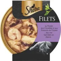 Sheba Filets kip, garnalen & zeevis in saus 60g kopen?
