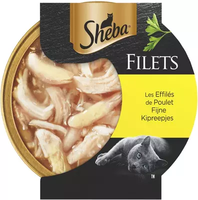 Sheba Filets stukjes kipfilet in saus 60g